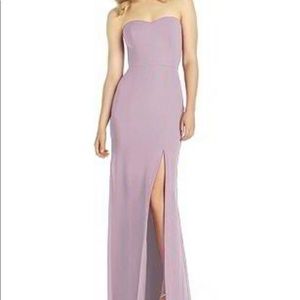 Long strapless dress